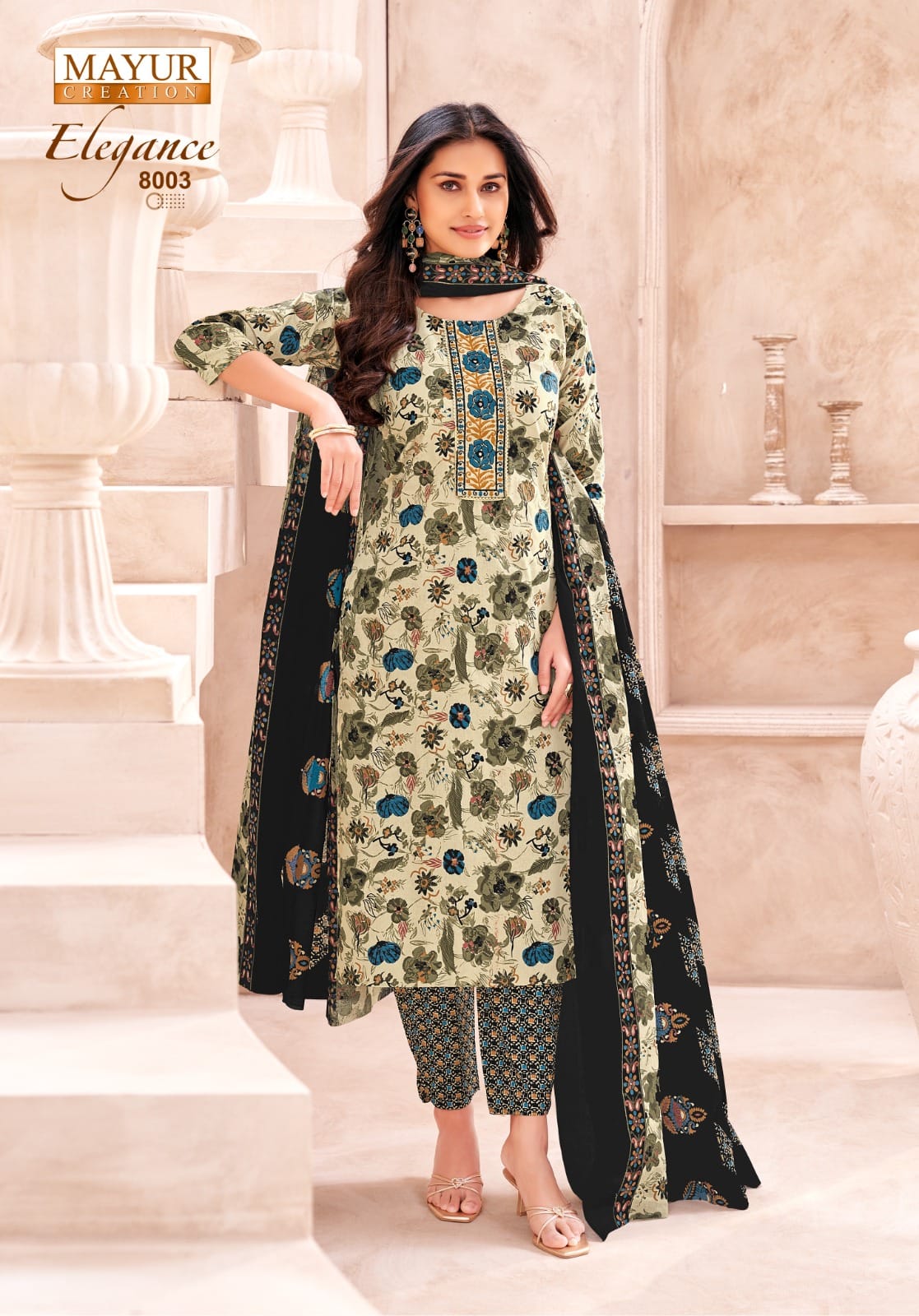 Elegance Vol 8 Mayur Creation Readymade Cotton Pant Suits Wholesaler Ahmedabad