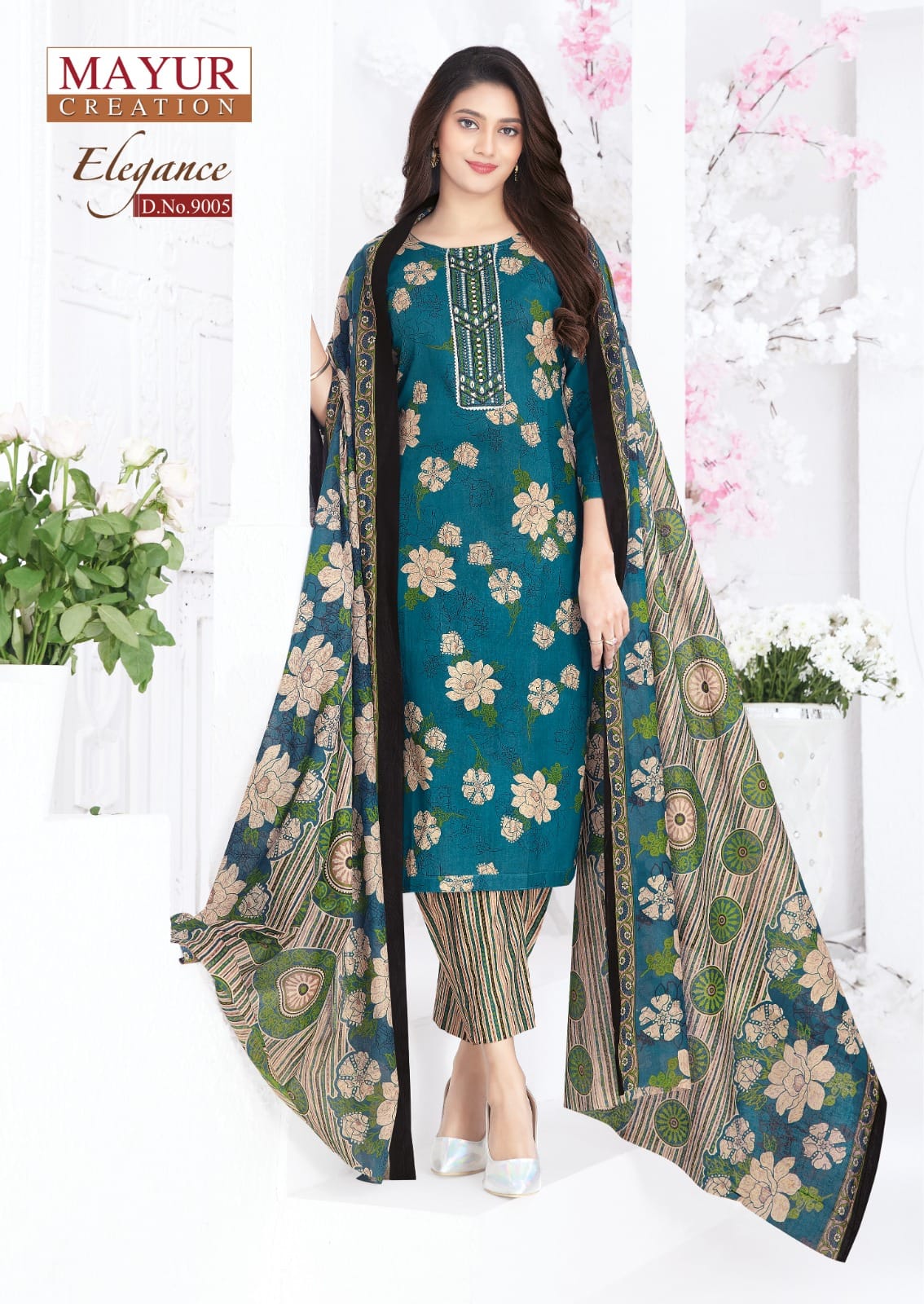 Elegance Vol 9 Mayur Creation Readymade Cotton Pant Suits Manufacturer Ahmedabad