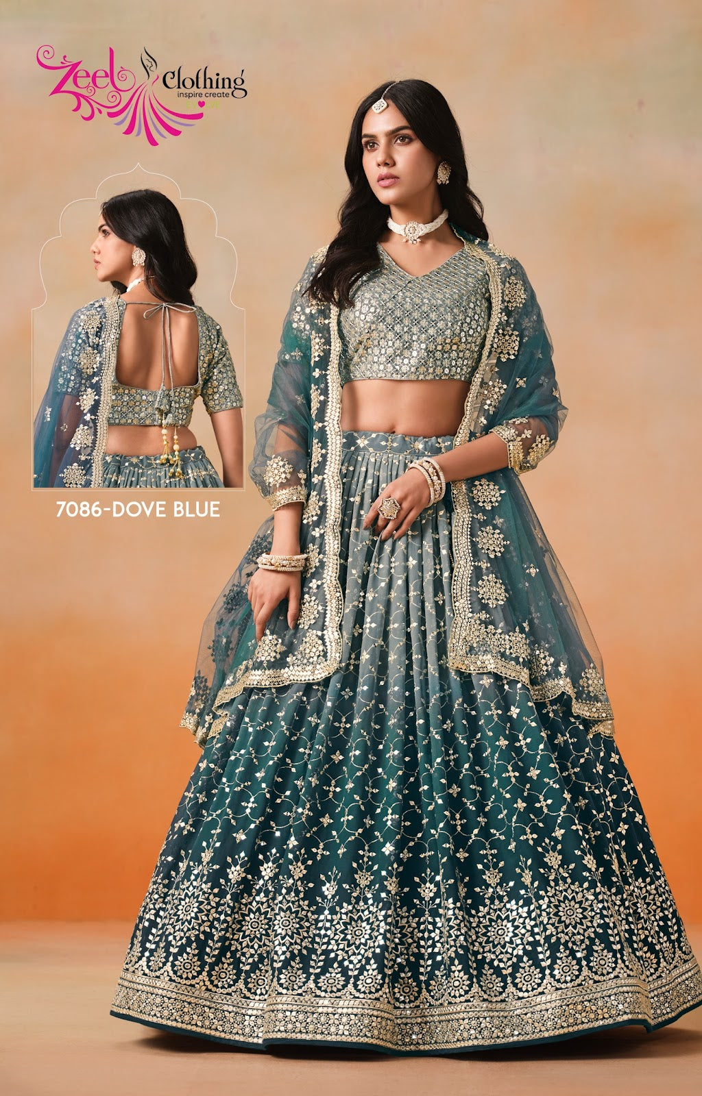 Elegance Zeel Georgette Lehenga Choli Wholesale