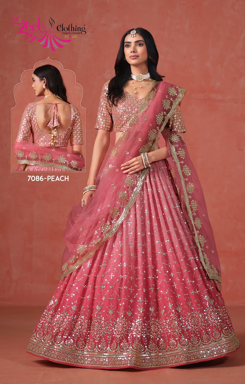 Elegance Zeel Georgette Lehenga Choli Wholesale