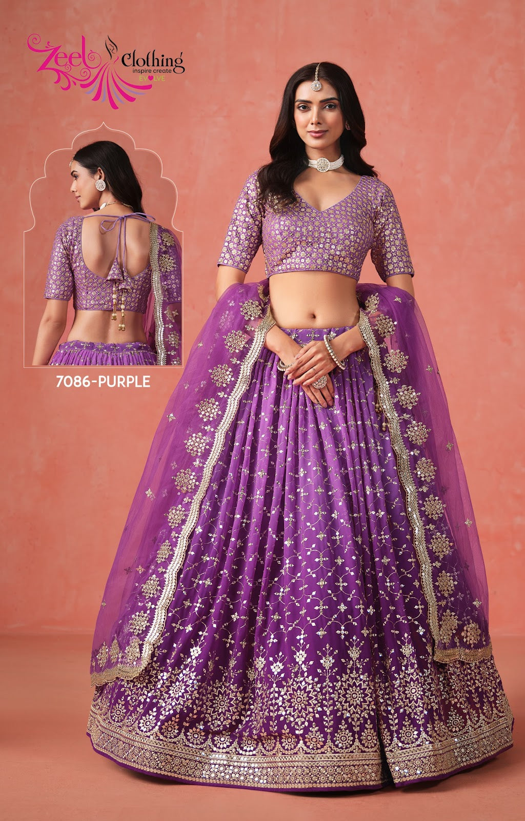 Elegance Zeel Georgette Lehenga Choli Wholesale