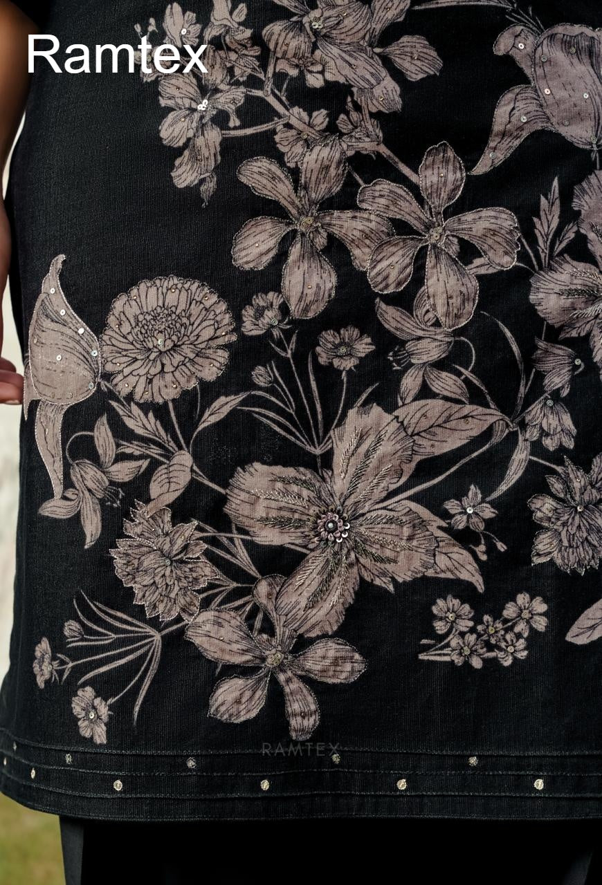 Elemantary Florals Ramtex Salwar Suits Supplier