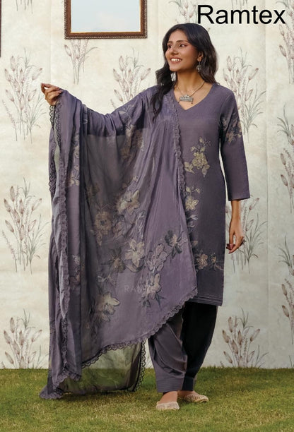 Elemantary Florals Ramtex Salwar Suits Supplier