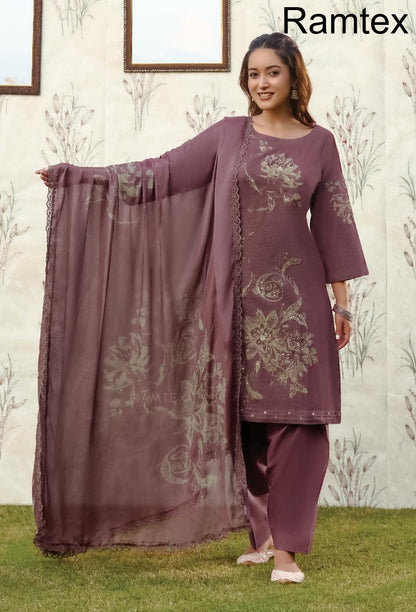 Elemantary Florals Ramtex Salwar Suits Supplier