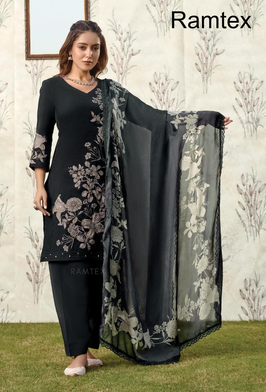 Elemantary Florals Ramtex Salwar Suits Supplier