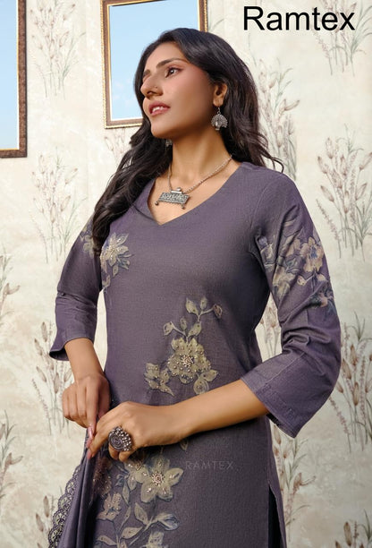 Elemantary Florals Ramtex Salwar Suits Supplier