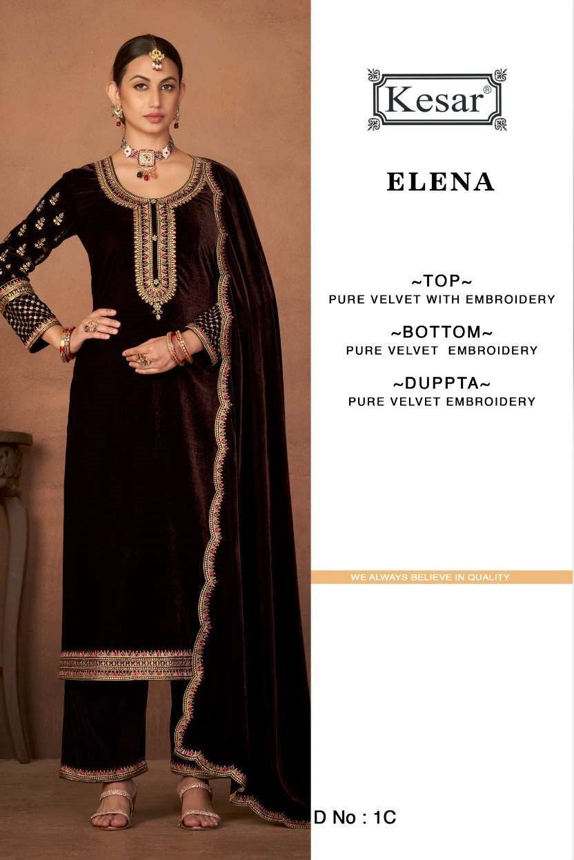 Elena Kesar Velvet Suits Wholesale Price