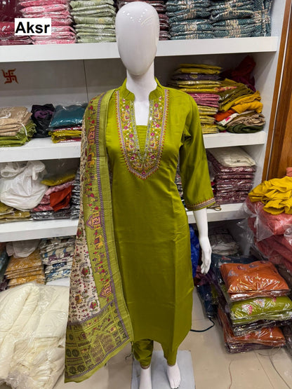 Elephant Aksr Roman Silk Readymade Pant Style Suits Wholesale Price