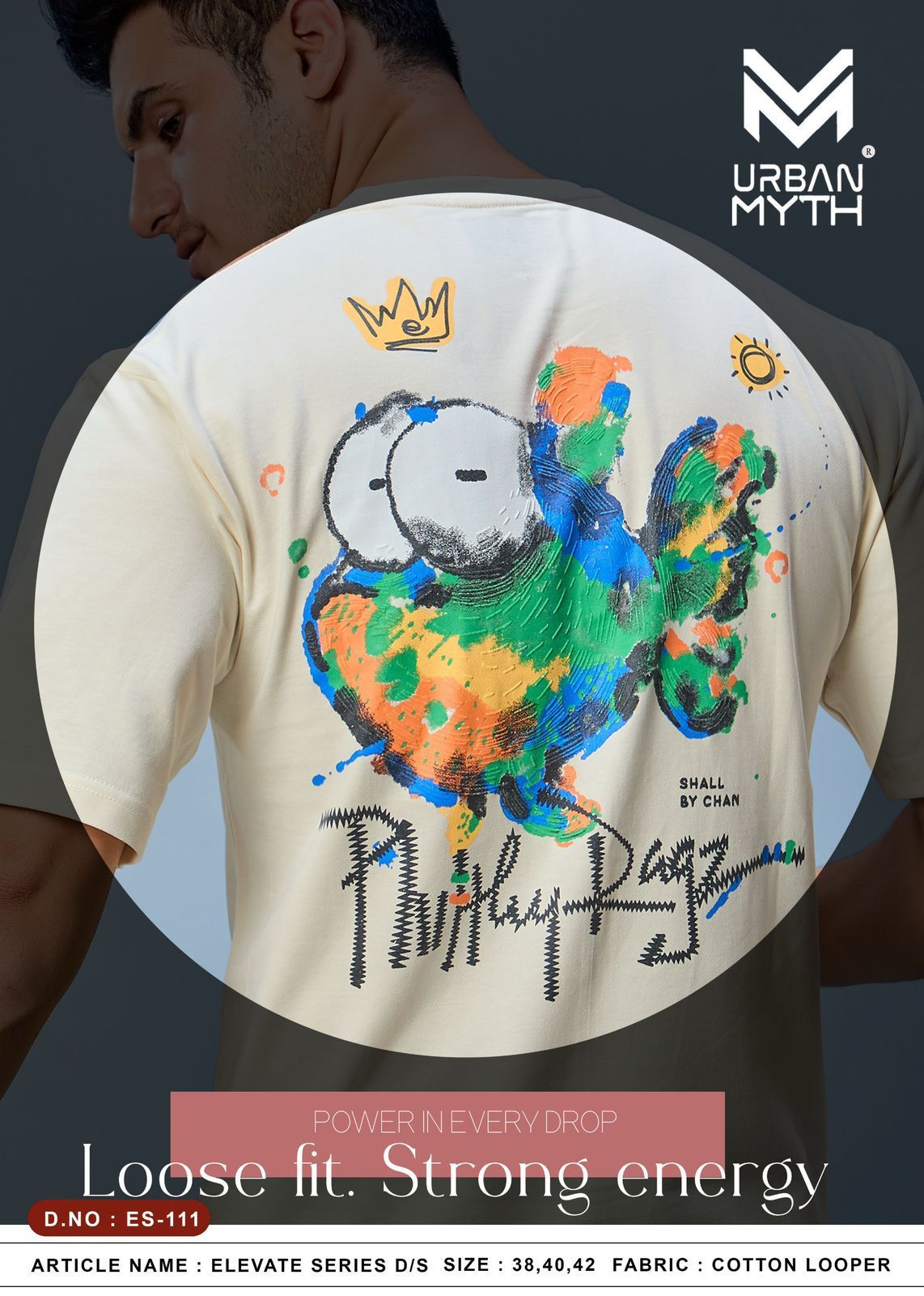 Elevate Series 111 Urban Myth Cotton Looper Mens Tshirts Exporter Gujarat