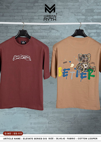 Elevate Series 111 Urban Myth Cotton Looper Mens Tshirts Exporter Gujarat