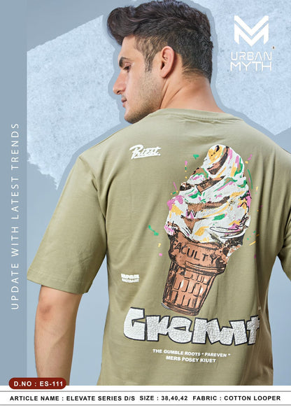 Elevate Series 111 Urban Myth Cotton Looper Mens Tshirts Exporter Gujarat