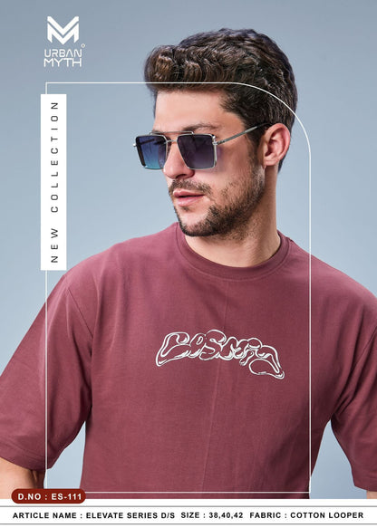 Elevate Series 111 Urban Myth Cotton Looper Mens Tshirts Exporter Gujarat