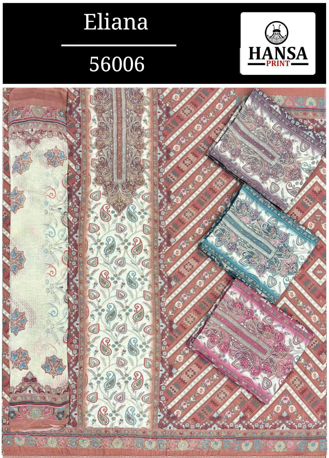 Eliana 56006 Hansa Prints Simar Salwar Suits Supplier India