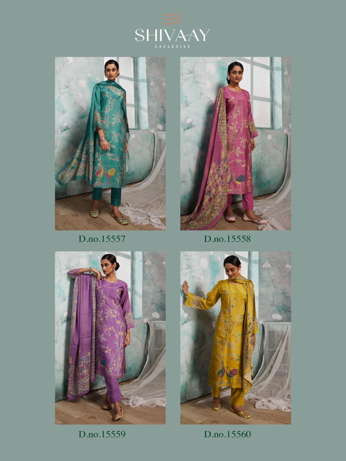 Eliana Shivaay Viscose Muslin Pant Style Suits Exporter Gujarat