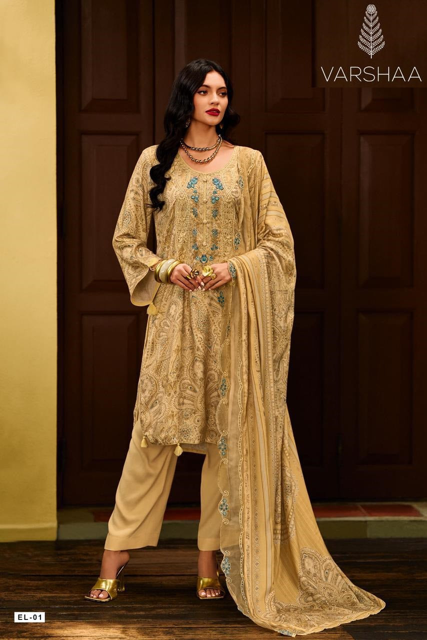 Elici Varsha Fashions Viscose Pashmina Pashmina Suits Wholesaler India