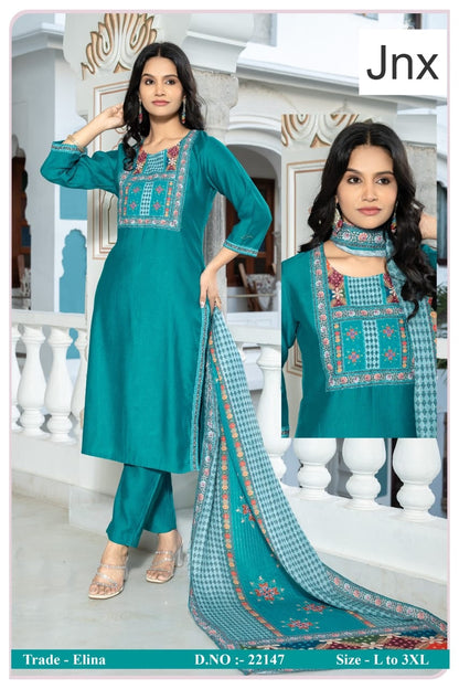 Elina Jnx Berlin Readymade Pant Style Suits Wholesaler Ahmedabad