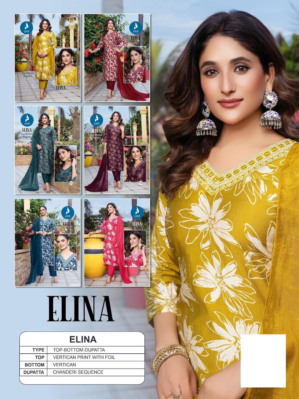 Elina Kaya Vertical Readymade Suits Supplier Gujarat