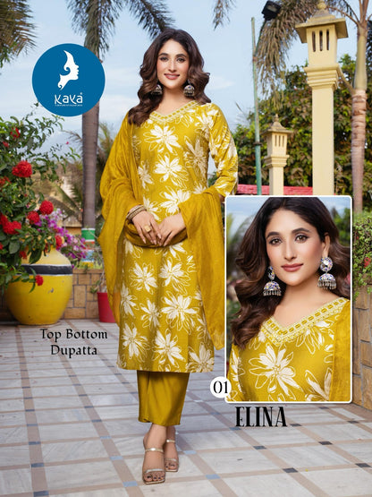 Elina Kaya Vertical Readymade Suits Supplier Gujarat