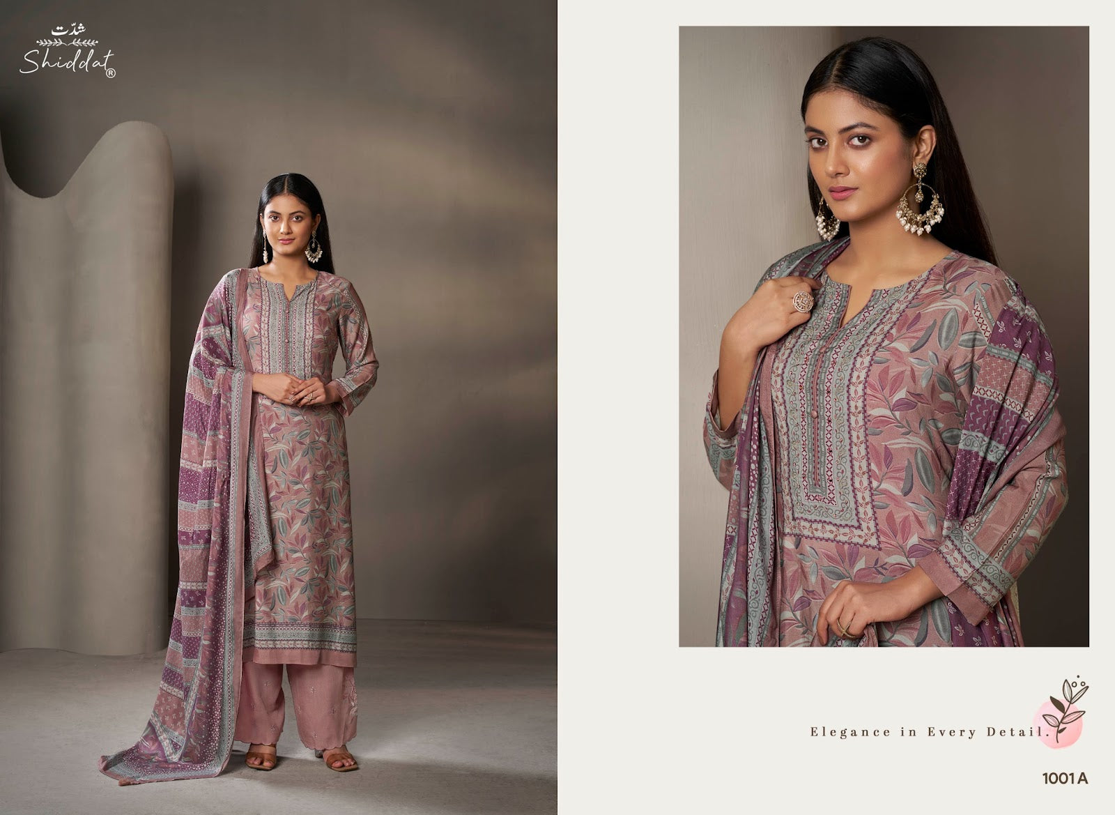 Eliora 1001 Shiddat Muslin Pant Style Suits Manufacturer