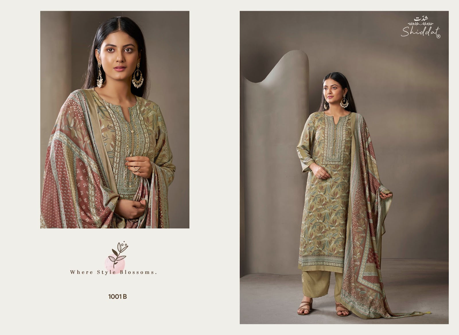 Eliora 1001 Shiddat Muslin Pant Style Suits Manufacturer