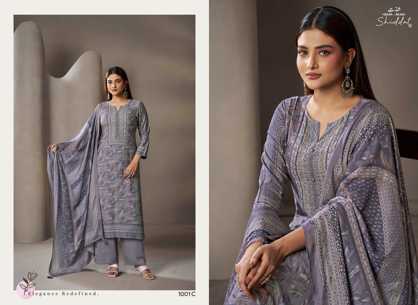 Eliora 1001 Shiddat Muslin Pant Style Suits Manufacturer