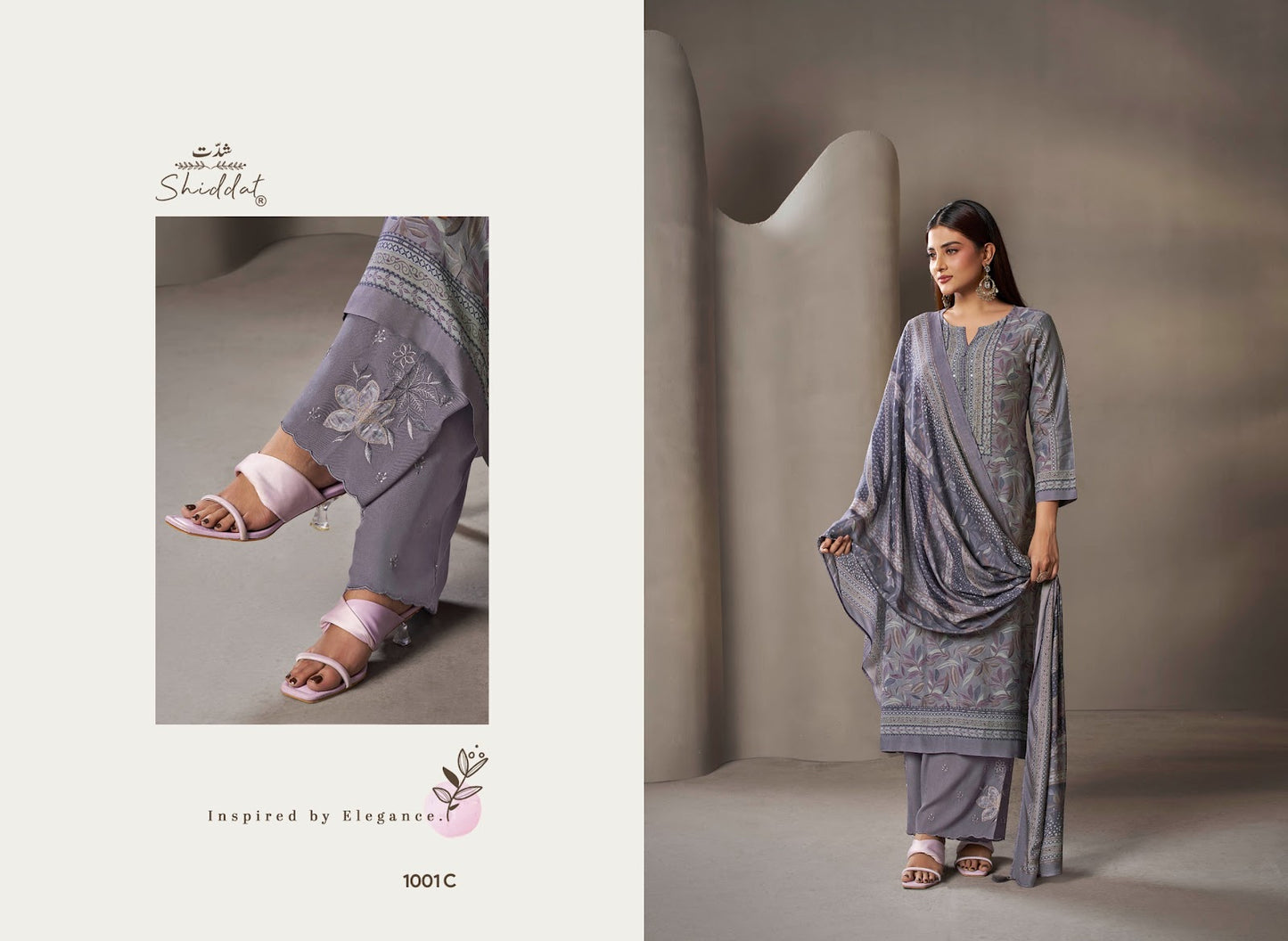 Eliora 1001 Shiddat Muslin Pant Style Suits Manufacturer
