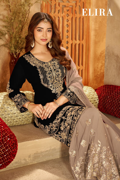 Elira Plus Size Banwery Georgette Readymade Sharara Suits Manufacturer