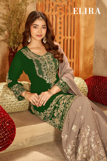 Elira Plus Size Banwery Georgette Readymade Sharara Suits Manufacturer