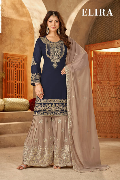 Elira Plus Size Banwery Georgette Readymade Sharara Suits Manufacturer