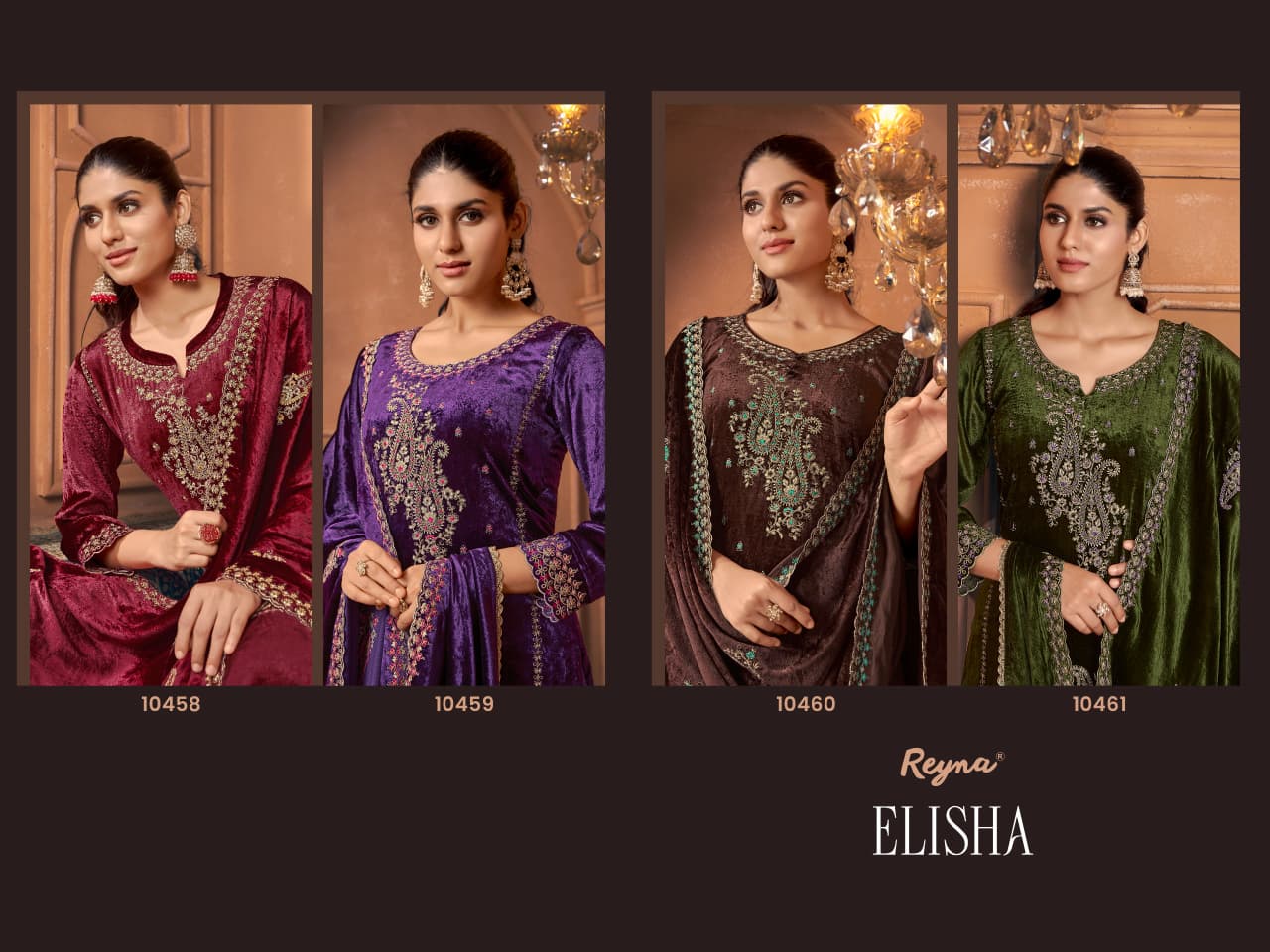 Elisha Reyna Reyna Velvet Suits Wholesale Price