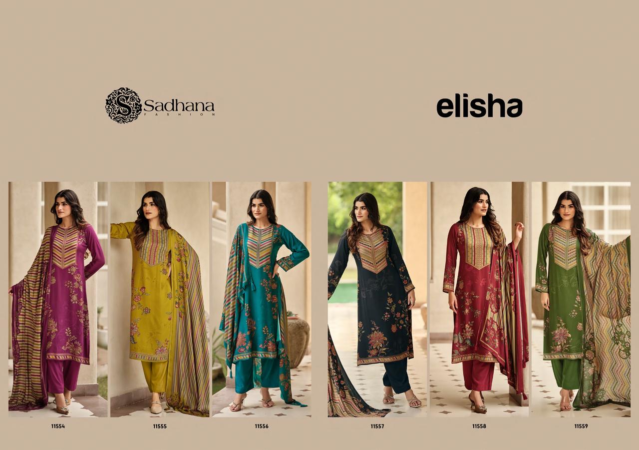 Elisha Sadhana Pashmina Suits Supplier India