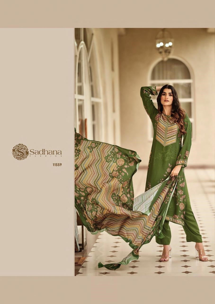 Elisha Sadhana Pashmina Suits Supplier India