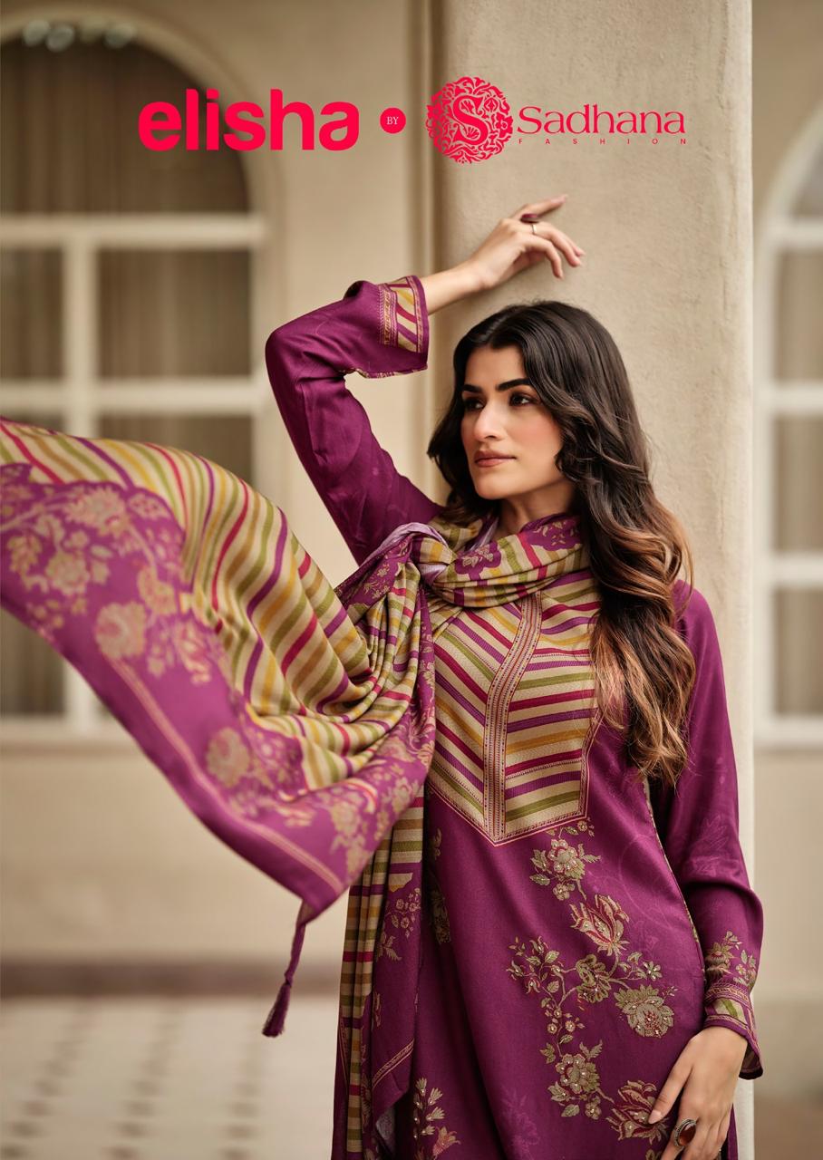 Elisha Sadhana Pashmina Suits Supplier India
