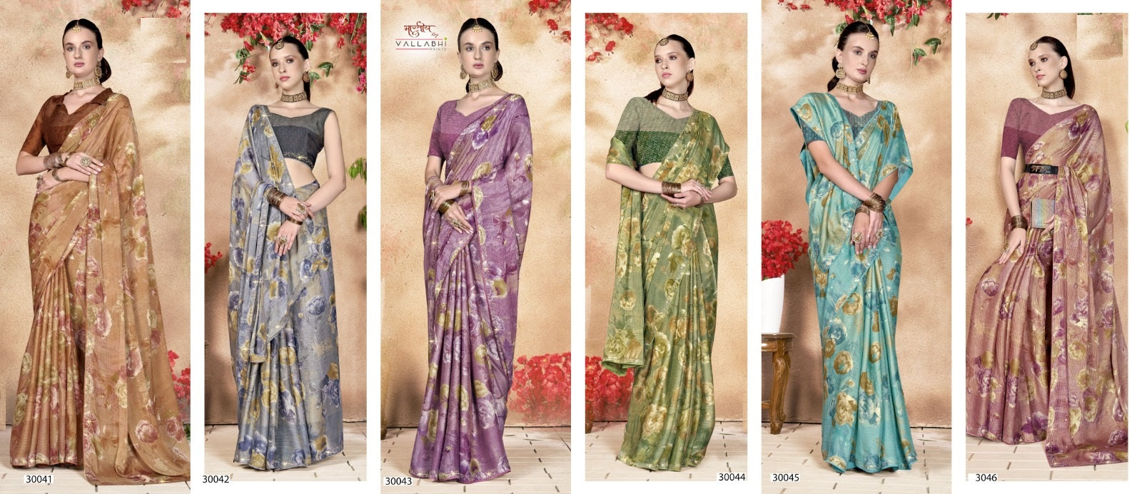 Elisha Vallabhi Prints Brasso Sarees Wholesaler
