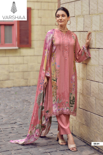 Elisya Varshaa Cord Pashmina Suits Exporter Gujarat