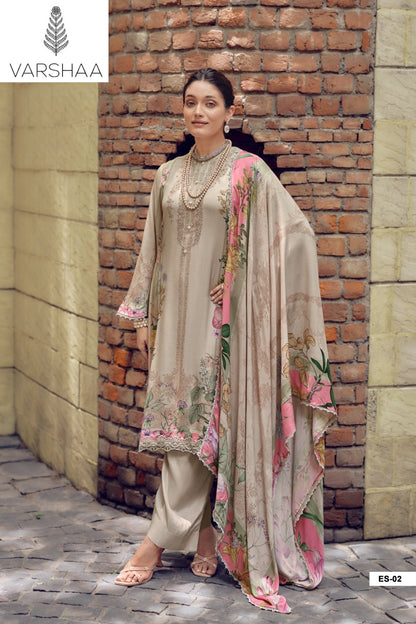 Elisya Varshaa Cord Pashmina Suits Exporter Gujarat