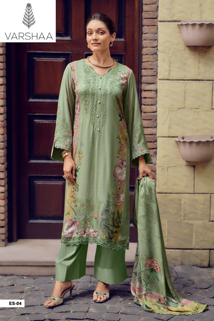 Elisya Varshaa Cord Pashmina Suits Exporter Gujarat