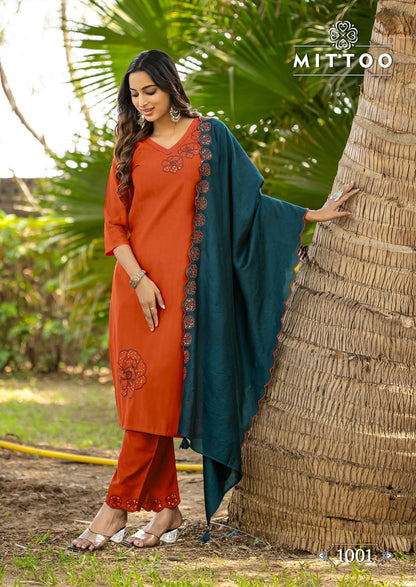 Elite Mittoo Viscose Readymade Pant Style Suits Wholesaler Gujarat