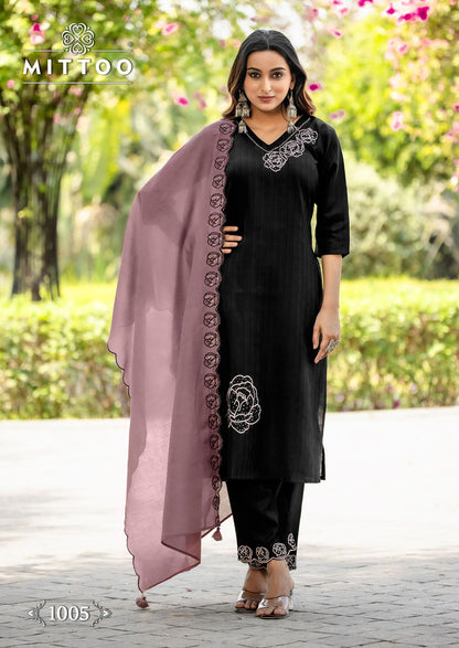 Elite Mittoo Viscose Readymade Pant Style Suits Wholesaler Gujarat
