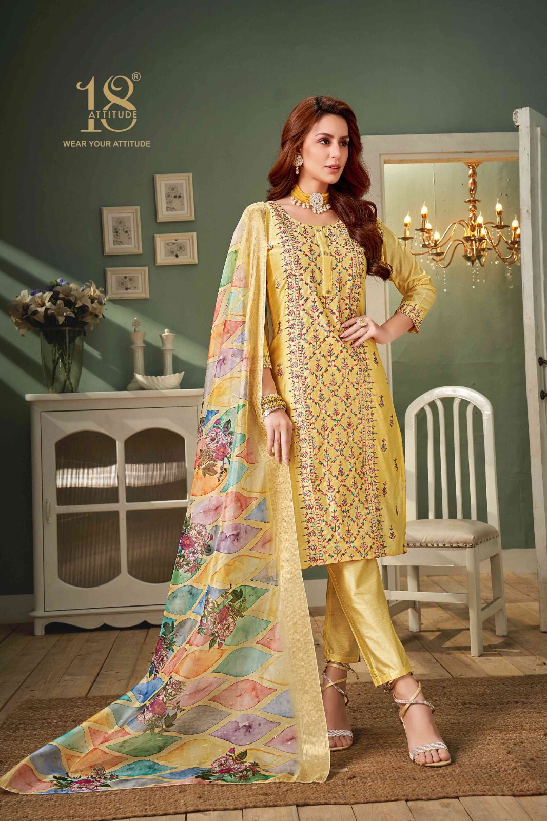 Elitee Vol 4 18 Attitude Bsy Readymade Pant Style Suits