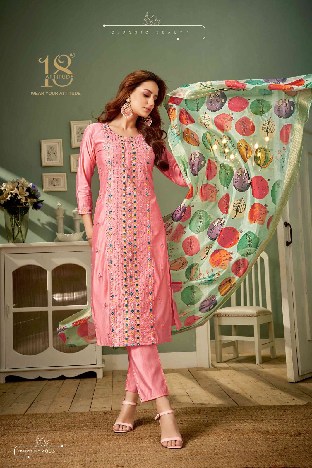 Elitee Vol 4 18 Attitude Bsy Readymade Pant Style Suits