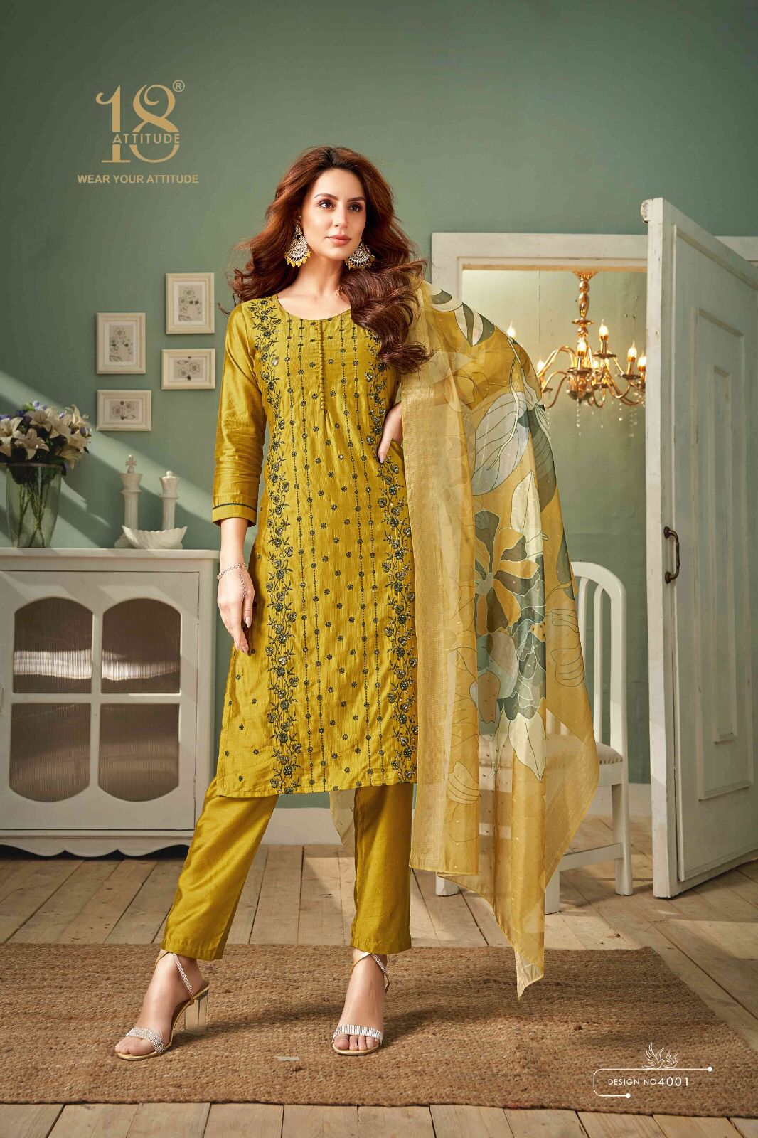 Elitee Vol 4 18 Attitude Bsy Readymade Pant Style Suits