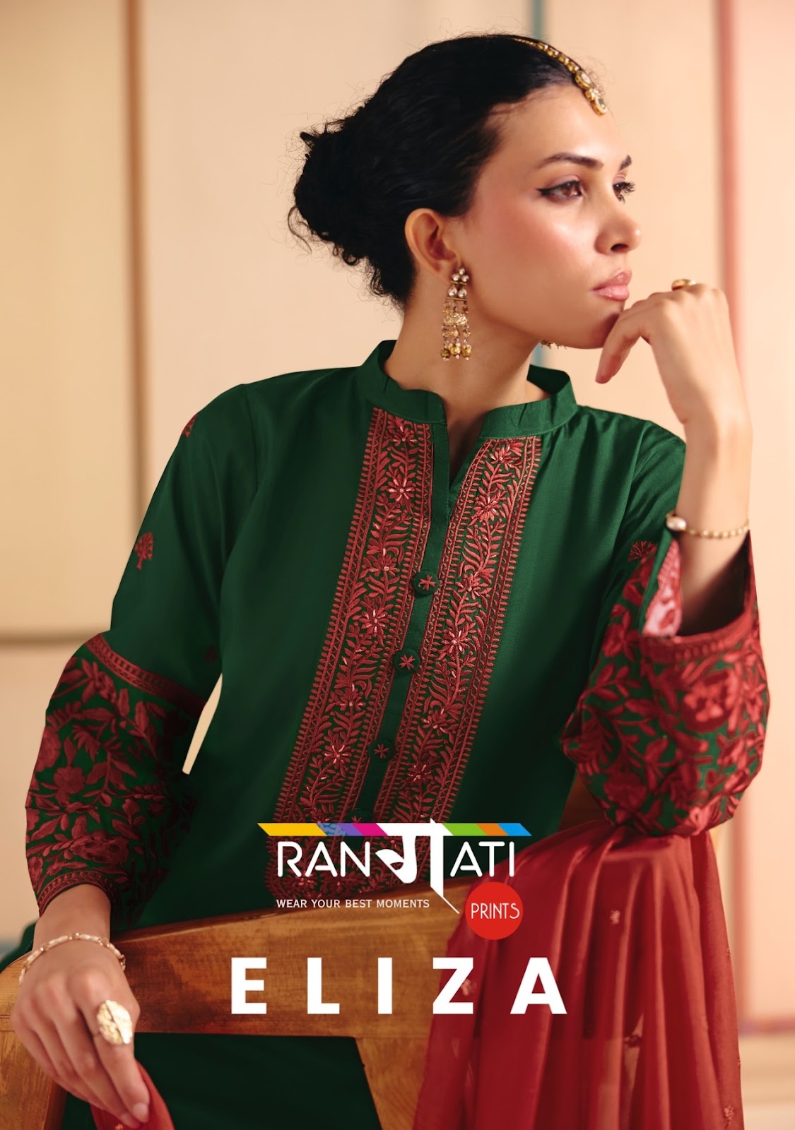 Eliza Rangati Prints Silk Pant Style Suits Wholesale Price