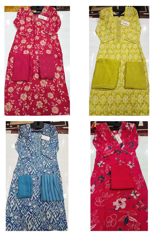 Eliza Series 121625 Dveeja Fashion Modal Chanderi Readymade Pant Style Suits Manufacturer Ahmedabad