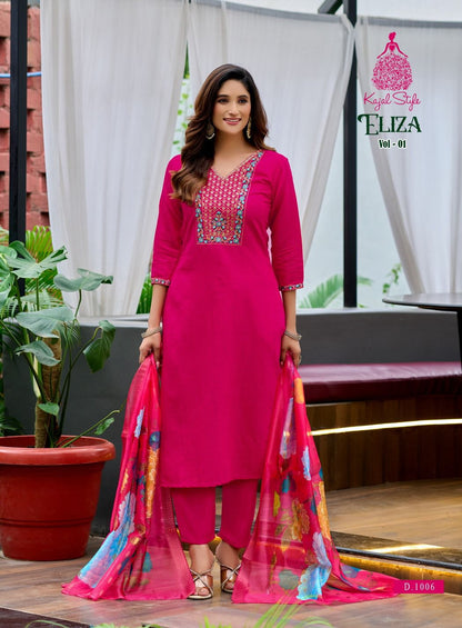 Eliza Vol 1 Kajal Style Vertican Readymade Pant Style Suits Supplier