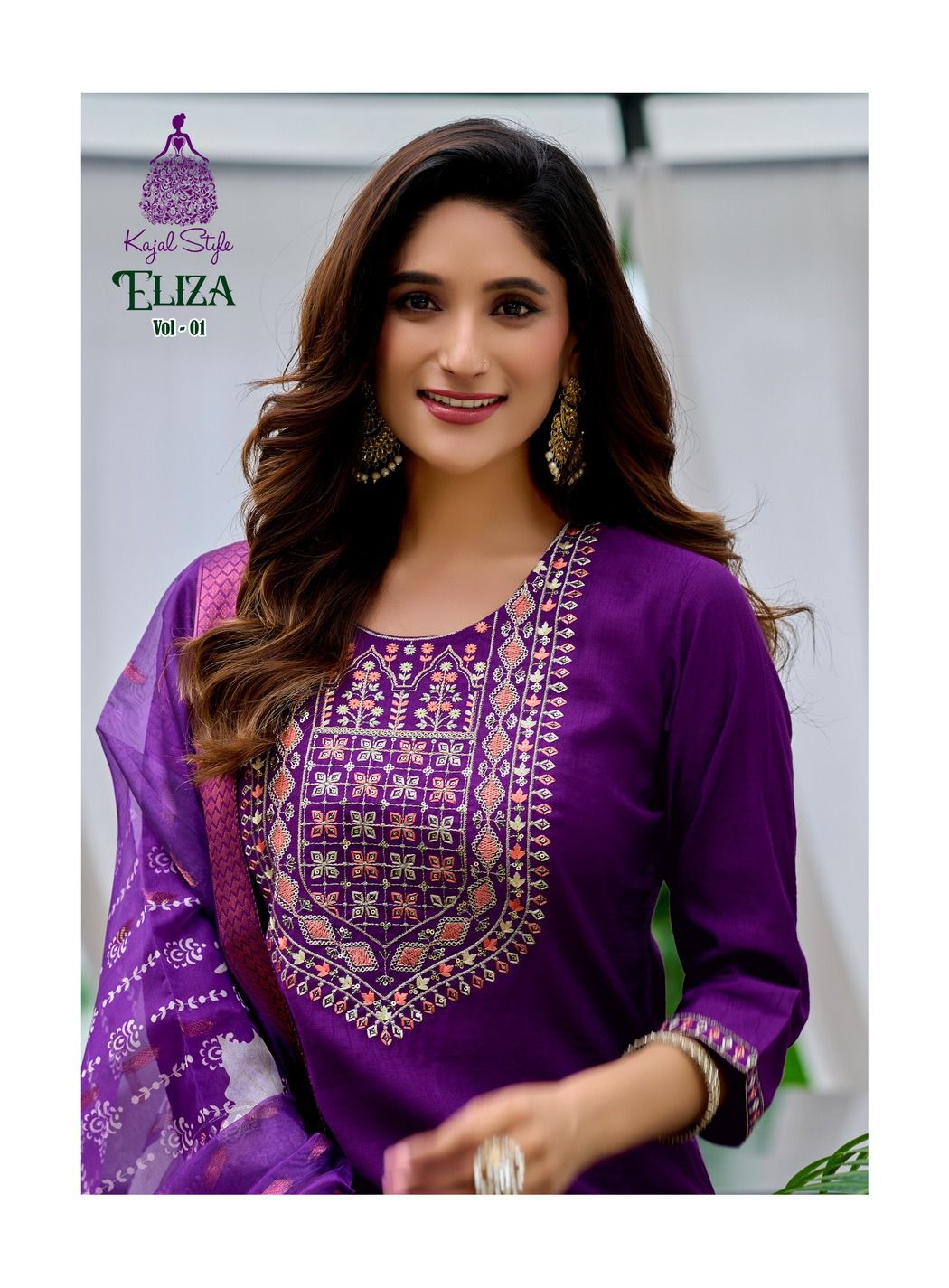 Eliza Vol 1 Kajal Style Vertican Readymade Pant Style Suits Supplier