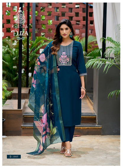 Eliza Vol 1 Kajal Style Vertican Readymade Pant Style Suits Supplier