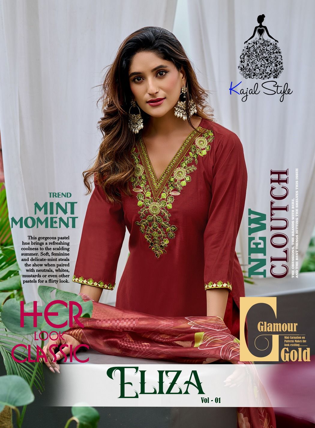 Eliza Vol 1 Kajal Style Vertican Readymade Pant Style Suits Supplier