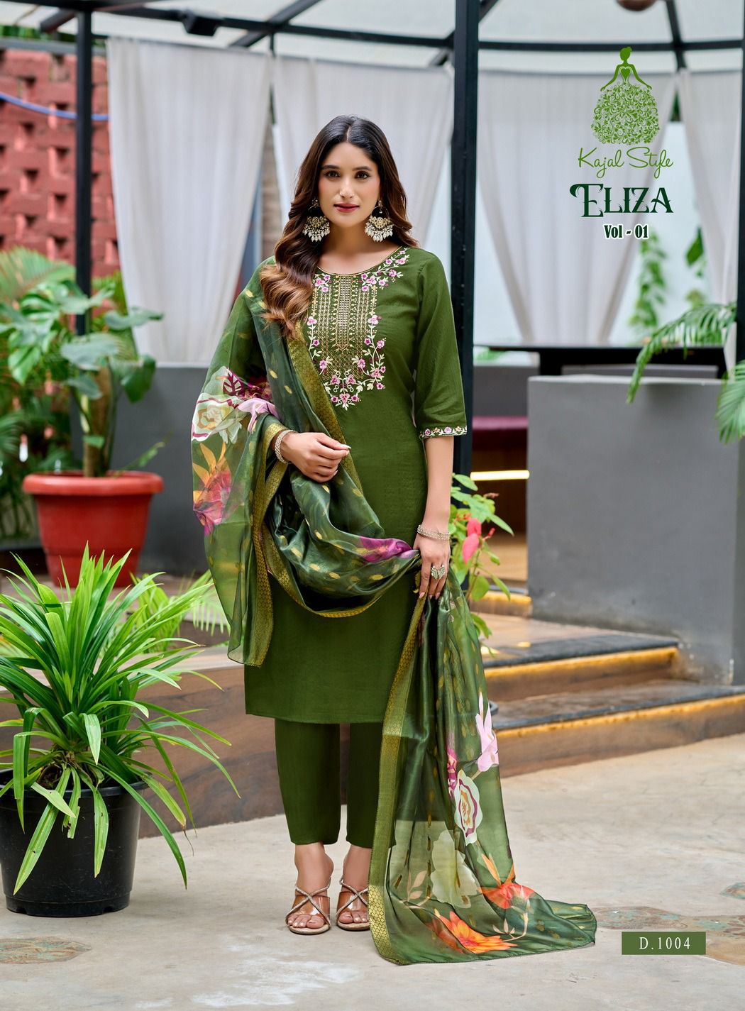 Eliza Vol 1 Kajal Style Vertican Readymade Pant Style Suits Supplier