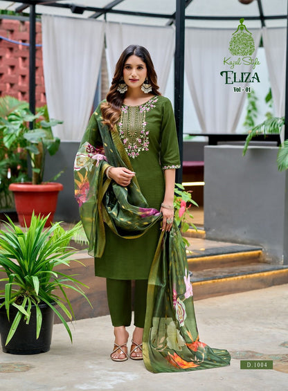 Eliza Vol 1 Kajal Style Vertican Readymade Pant Style Suits Supplier